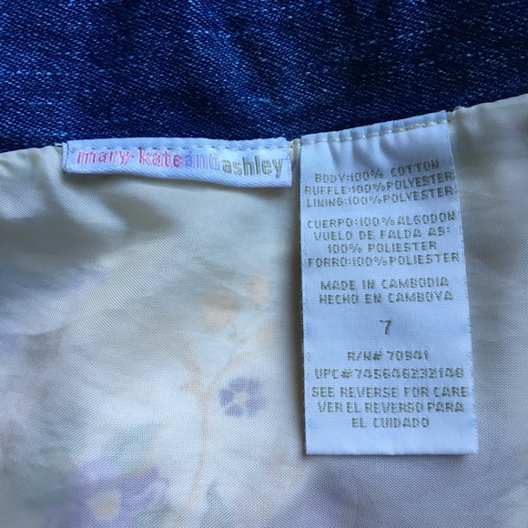 Denim & Ruffle Skirt - Picture 3 of 4